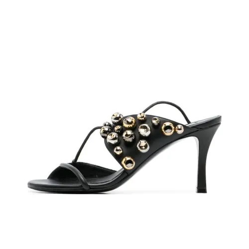 Stella McCartney Bead-embellished Faux-leather 85mm Sandals