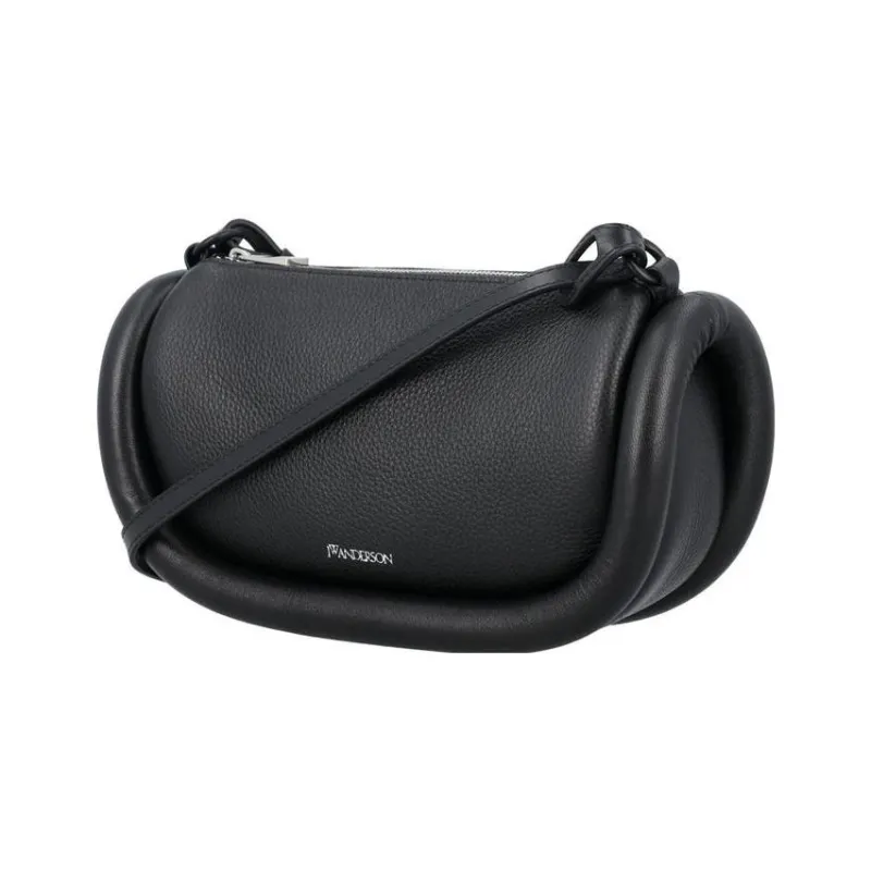 JW Anderson Calfskin Shoulder Bag, Crossbody Bag Women's Black-2