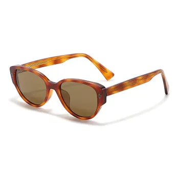 Sagawa Plate Frame Square Sunglasses Unisex