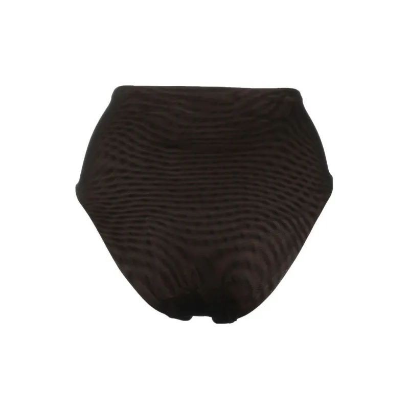 Self portrait Gathered High waisted Bikini Bottoms-1