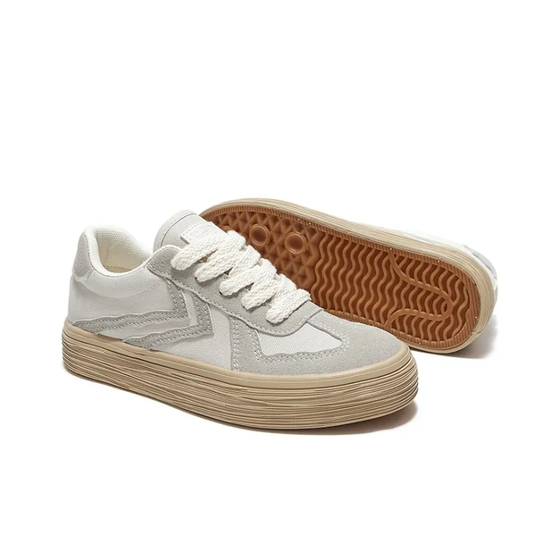 Feiyue German Army Trainers Low-Top Skateboard Shoes Unisex Beige Khaki-3