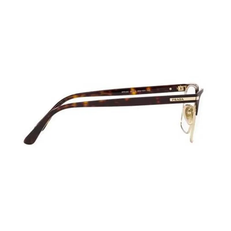 PRADA Plate Frame Rectangular Eyeglass Frames Men's Tortoiseshell-2