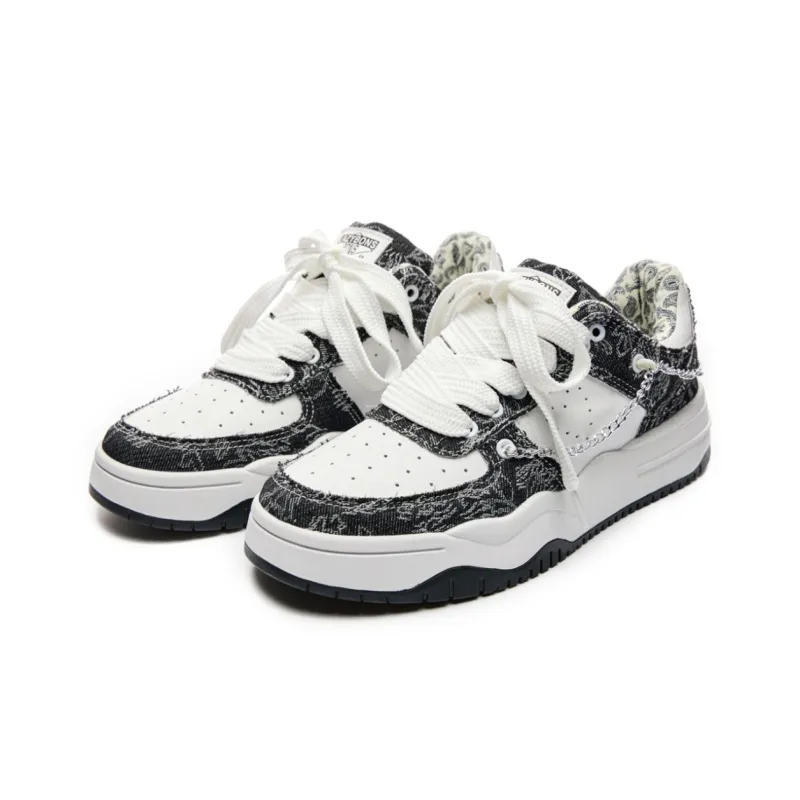 LAZY BONS Height Increasing Abrasion Resistant Lightweight Breathable Slip Resistant Low Top Skateboard Shoes Unisex-7