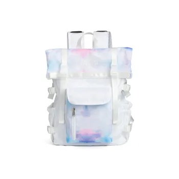 LOVERPUSS Polyester Basketball Bags Laptop Bags Backpack Medium Size White Dazzling Color
