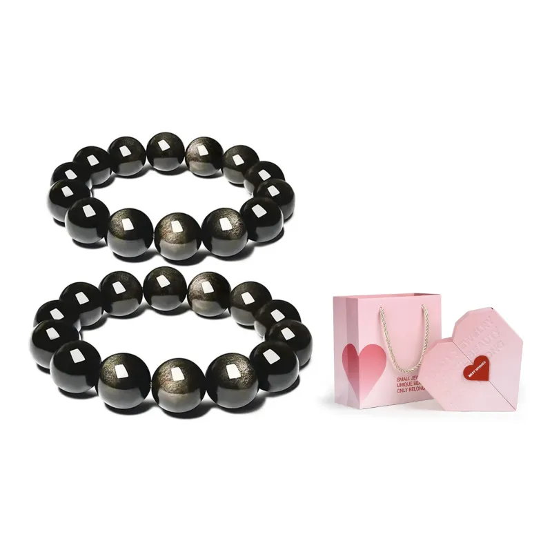 MISS TOOYA Obsidian Bracelets Unisex-5