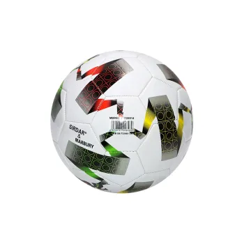SIRDAR Size 5 Ball Soccer PVC Machine Stitched Soccer Ball Unisex Black White