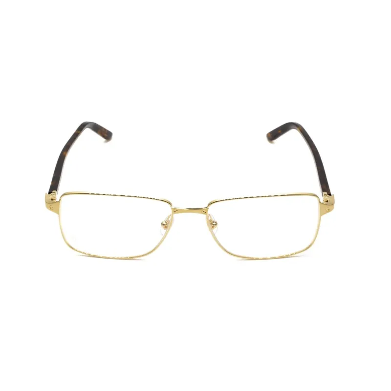 CARTIER Plate And Metal Rectangular Eyeglass Frames Women's Gold-1