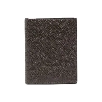 THOM BROWNE Pebbled Folded Wallet