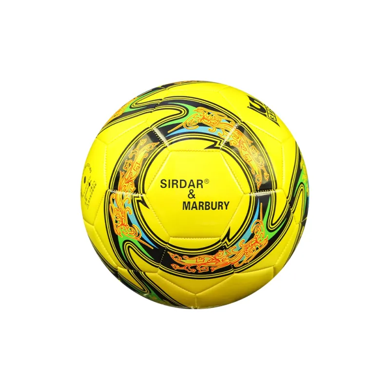 SIRDAR Size 5 Soccer PVC Machine Stitched Soccer Ball Unisex Yellow-1