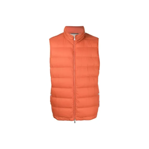 Brunello Cucinelli Vests Men Carrot Orange