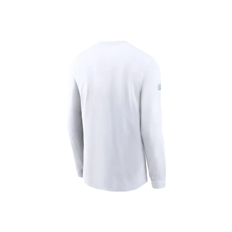 Nike Miami Dolphins Sideline Team Issue Men's Nike Dri FIT Nfl Long Sleeve T Shirt-1