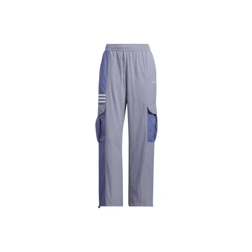 Adidas Originals Trefoil Knitted Sweatpants Women's Gray Blue