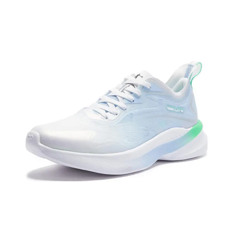 QIAODAN Light Speed 3.0PLUS Cushioning Anti Slip And Wear Resistant Low Top Running Shoes Men's Blue Green-2