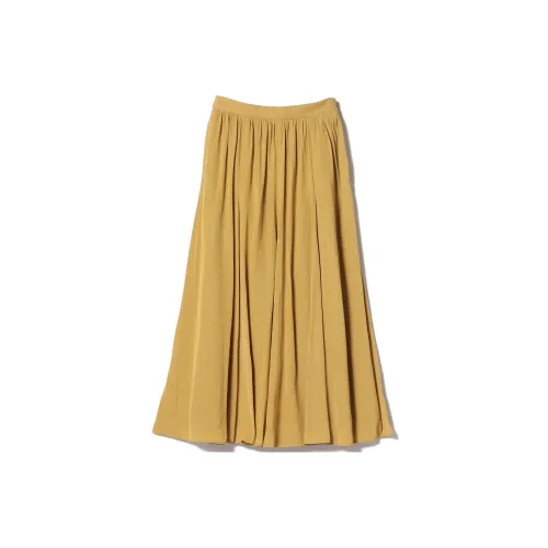 Beams Casual Long Skirts Women's Mustard