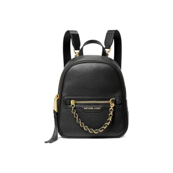 MICHAEL KORS Elliot Grained Leather Backpack Small Size Women's Black