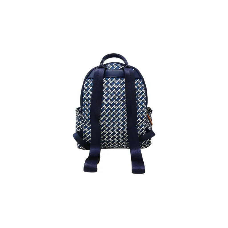 TORY BURCH GEO Polyester Backpack Large Size Women's Deep Red & Navy-2