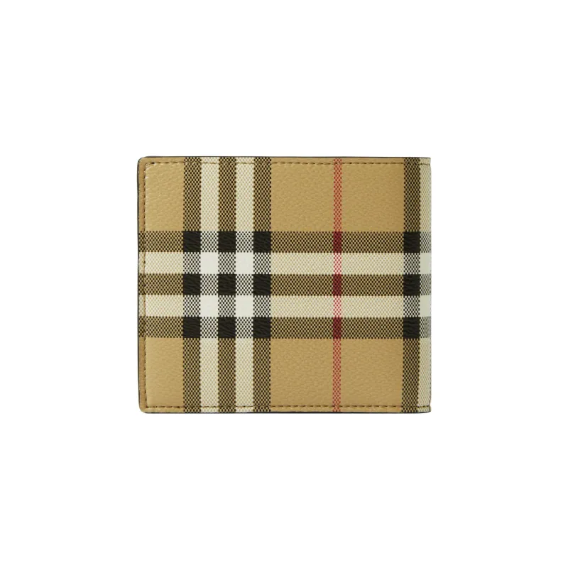 Burberry Polyurethane Wallet Men's Archive Beige-2