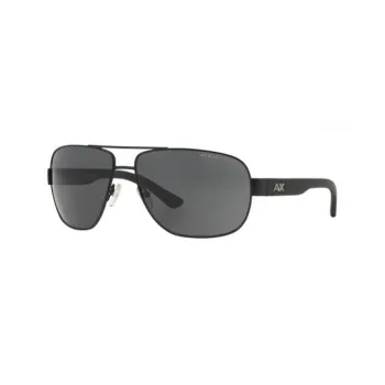 ARMANI EXCHANGEAE Metal Injection Molded Aviator Sunglasses Men's Black