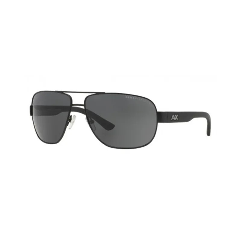 ARMANI EXCHANGEAE Metal Injection Molded Aviator Sunglasses Men's Black-0