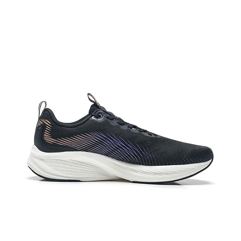 XTEP Cushioning Breathable Lightweight Low Top Running Shoes Men's Black-1