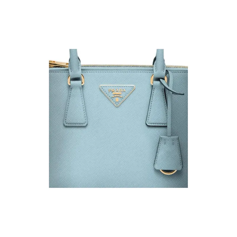 PRADA Galleria Killer Bag Calfskin Shoulder Bag Crossbody Bag Handbag Small Size Women's Gradient Light Blue-3