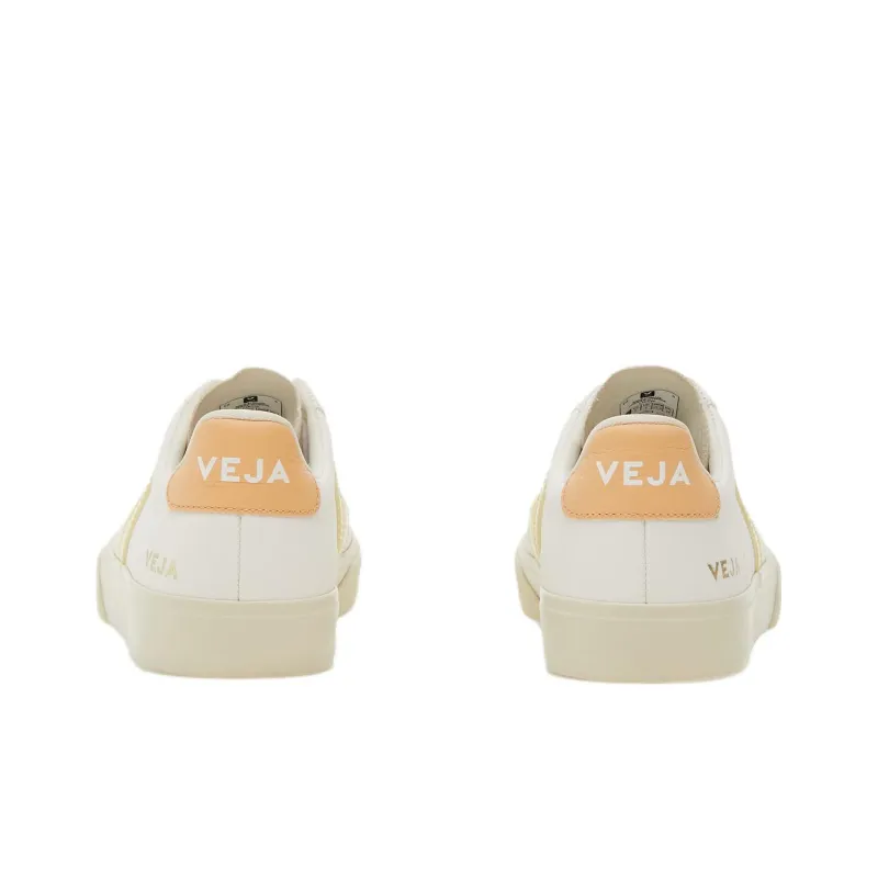 VEJA Campo Chromefree Leather White Sun Peach Women's-4