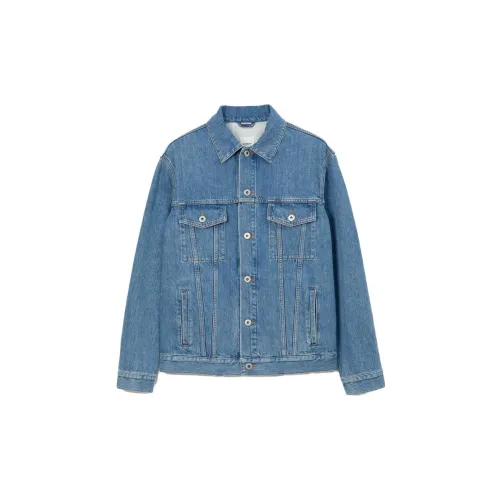 Burberry Denim Jackets Men Blue