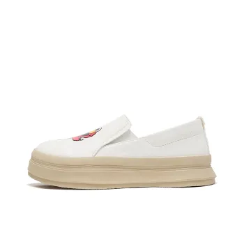 SESAME STREET x Feiyue Low-Top Casual Shoes Women's Beige Red