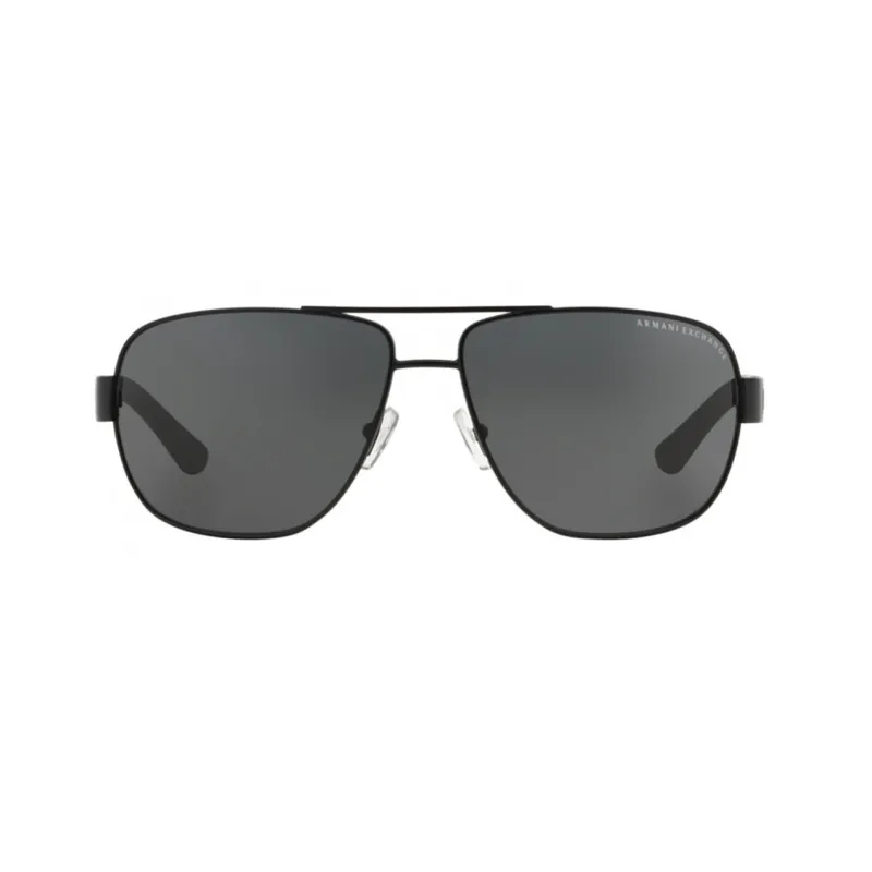 ARMANI EXCHANGEAE Metal Injection Molded Aviator Sunglasses Men's Black-1
