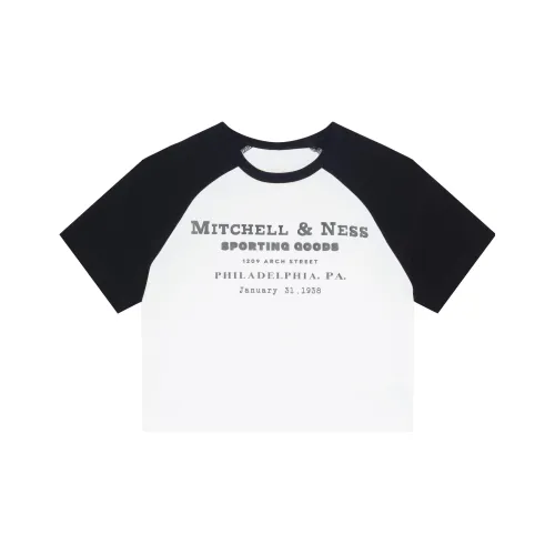 Mitchell Ness Crop Tops Women's Black