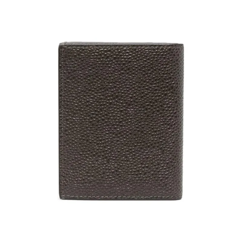 THOM BROWNE Pebbled Folded Wallet-1