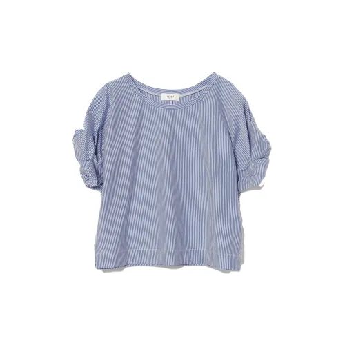 Beams Shirts Women's Blue With White Lettering