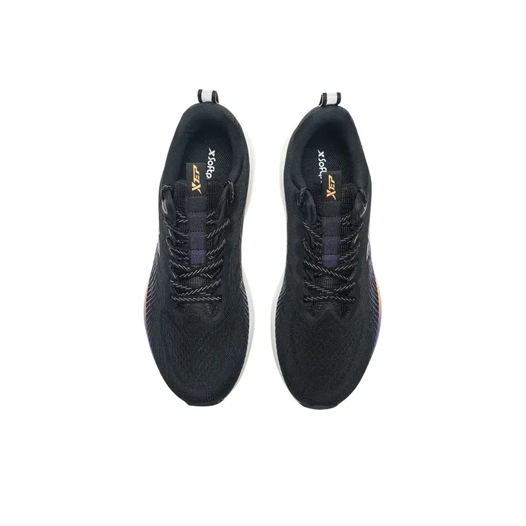 XTEP Cushioning Breathable Lightweight Low Top Running Shoes Men's Black-2