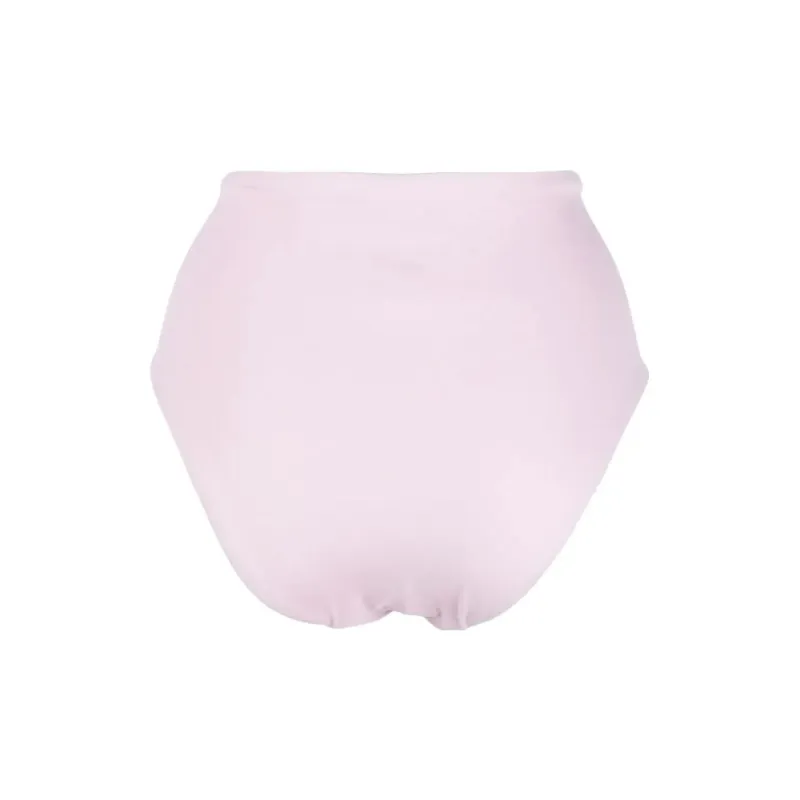 Self portrait High waisted Gathered Bikini Bottoms-1