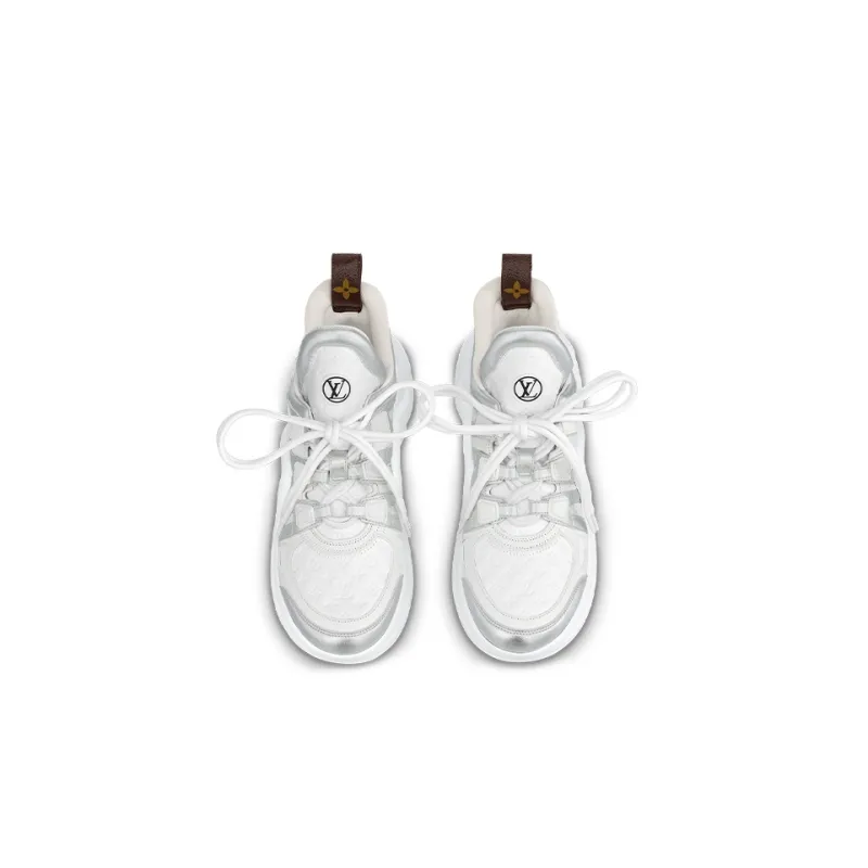 LOUIS VUITTON Lv Archlight Sneakers 'White Mini Monogram Silver' Women's-2
