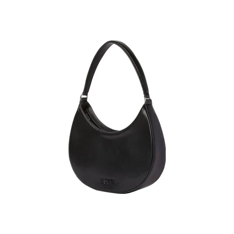 MSGM Curved Zip-fastening Shoulder Bag-1