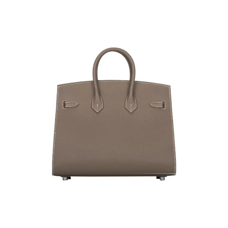 HERMES Birkin Epsom Leather Birkin Bag Handbags Regular Women's 18 Etoupe Elephant Gray-1