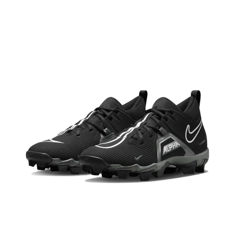 Nike Alpha Menace 3 Shark Cushioning Anti Slip And Wear Resistant Soccer Shoes Men's Black-2