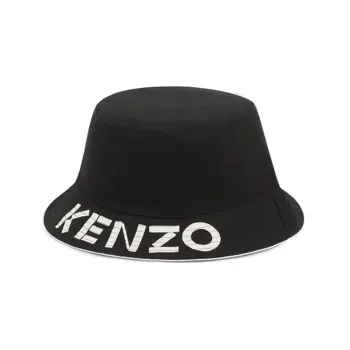 KENZO Logo Patch Reversible Bucket Hat