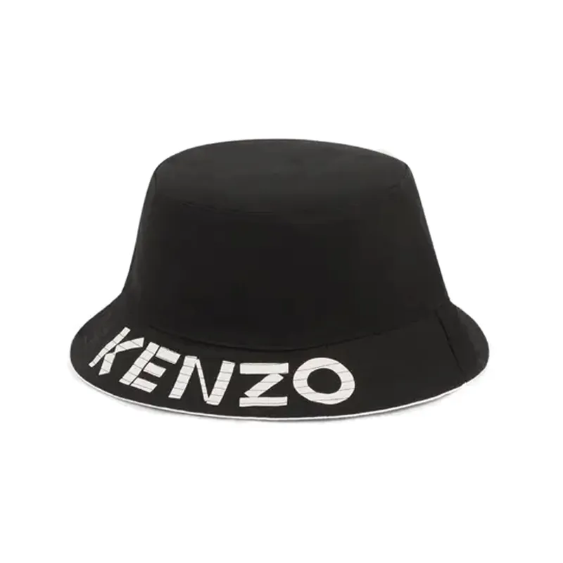 KENZO Logo Patch Reversible Bucket Hat-0