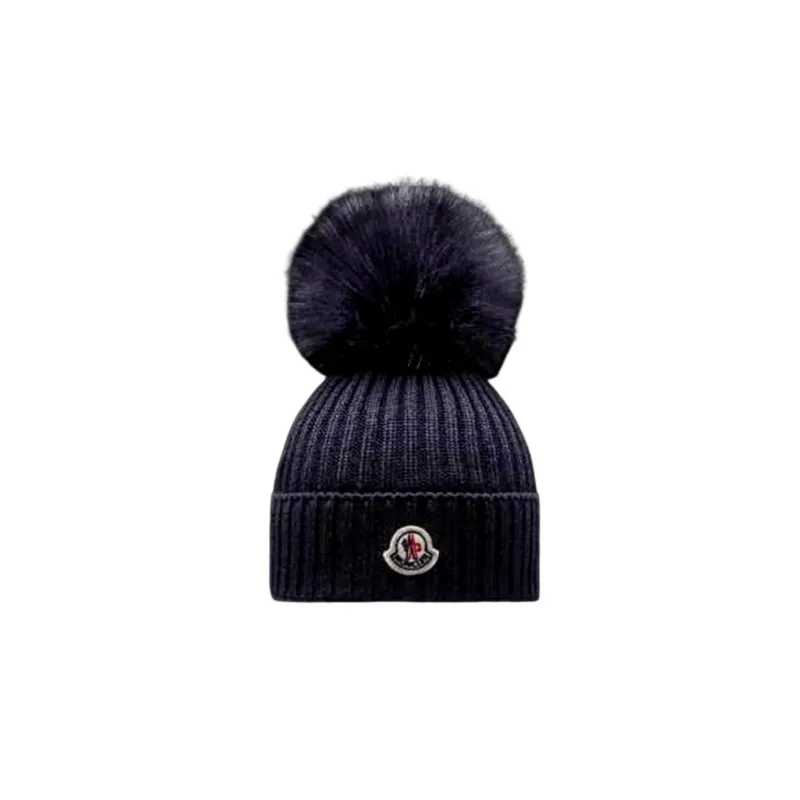 Moncler Wool Beanies Grade School Black-0