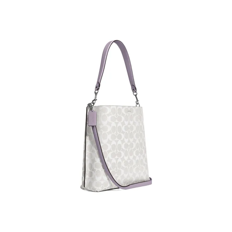 COACH Mollie PVC Tote Bag Crossbody Bag Shoulder Bag Large Size Women's Ivory White-1