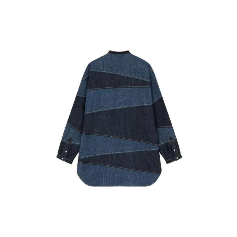 KENZO Paris Patchwork Denim Shirt-1