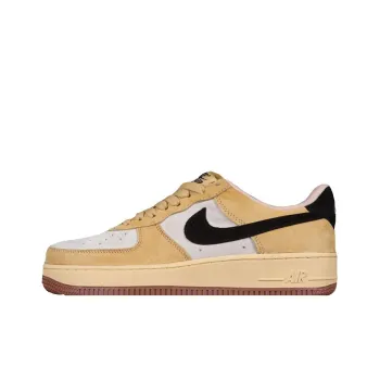 Nike Air Force 1 Low 07 Anti-Slip Wear-Resistant Low-Top Skateboard Shoes Unisex Brown Black White