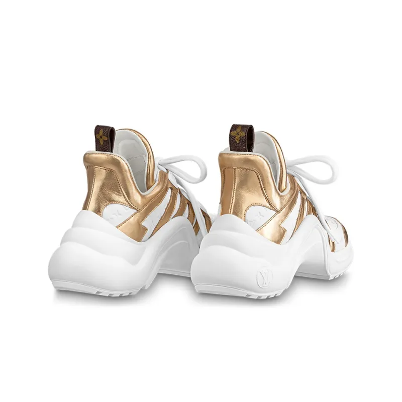 LOUIS VUITTON Archlight 1.0 Sneakers 'White Gold' Women's-4