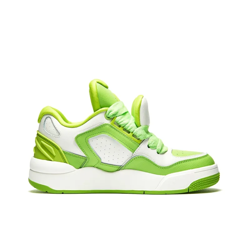 A1 Double Tongue Puffy Shoes Height Increasing Wear-Resistant Skateboard Shoes Unisex-37