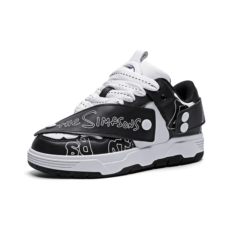 The Simpsons Slip Resistant, Abrasion Resistant, Breathable High Top Skateboard Shoes Unisex-3