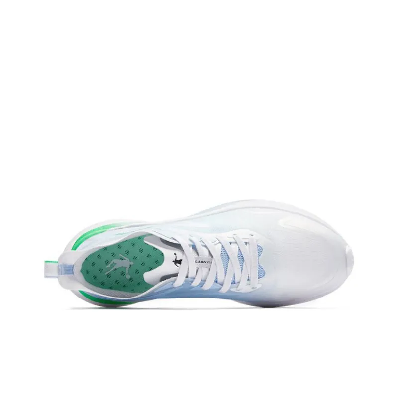 QIAODAN Light Speed 3.0PLUS Cushioning Anti Slip And Wear Resistant Low Top Running Shoes Men's Blue Green-3