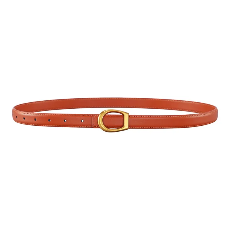 ALIEN BANG Cow Leather Leather Belts Women's 1.8CM-0
