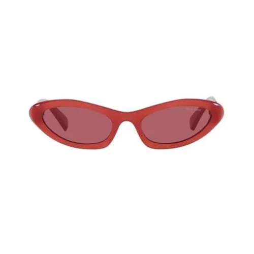 MIU MIU Logo-plaque Rectangle-frame Sunglasses